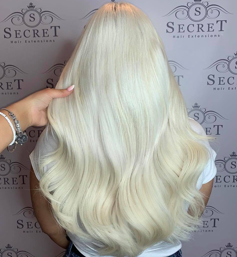 Secret Halo Hair Extensions Lightest Blonde 90 Secret Hair Extensions   Halo Hair Extensions 90 